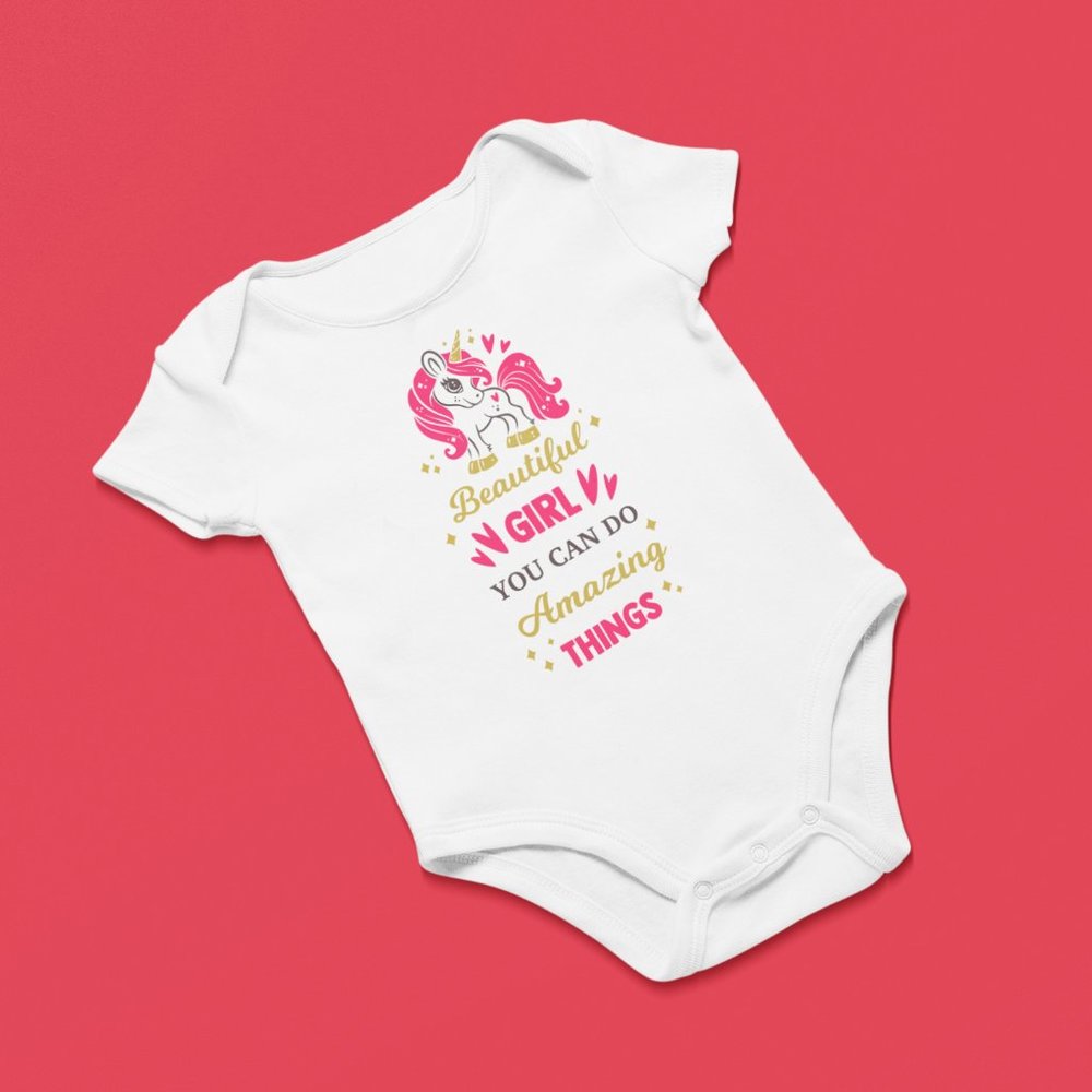 Beautiful Girl You Can Do amazing thing baby onesie